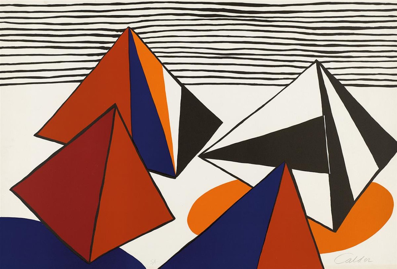 Les Pyramides Grandes by Alexander Calder