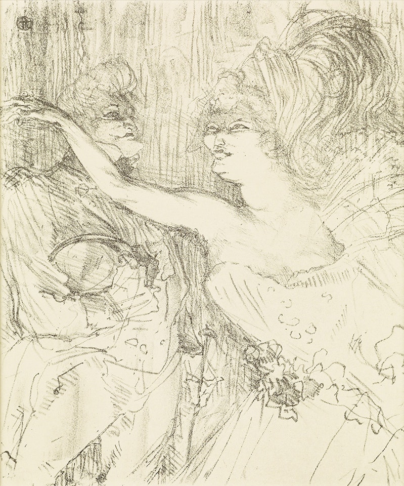 Guy et Mealy, dans 'Paris Qui Marche by Henri de Toulouse-Lautrec