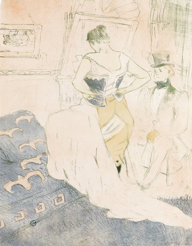 Femme en Corset--Conquète de Passage by Henri de Toulouse-Lautrec