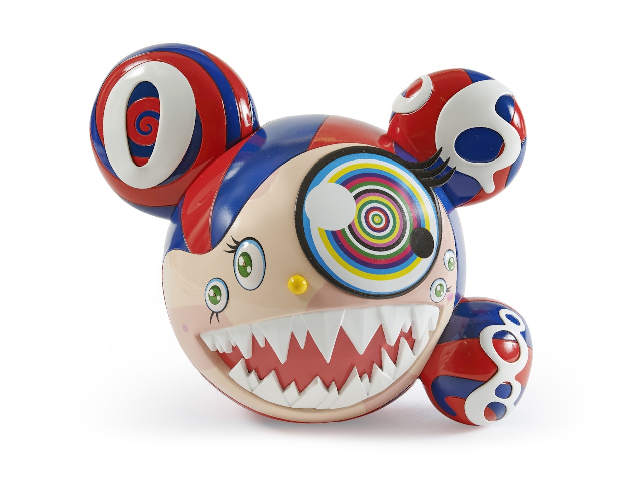 Mr. Dob Figure (red/blue) by Takashi Murakami