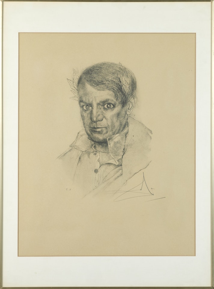 Hommage à Picasso by Salvador Dali