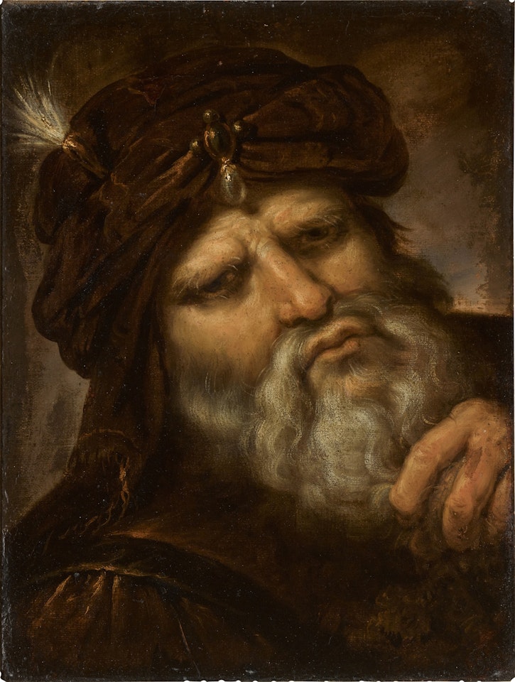 Portrait of a man in oriental dress by Netherlandish School