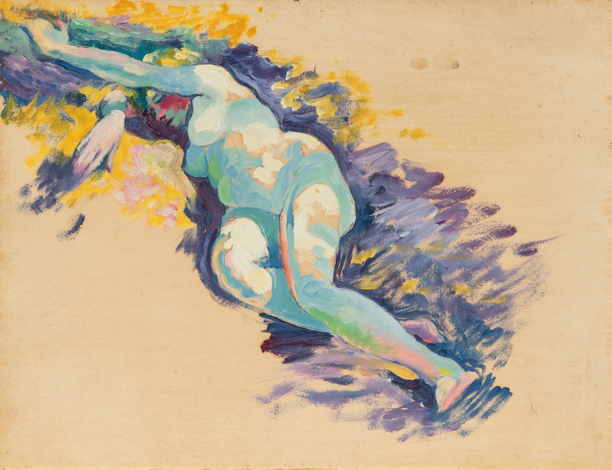 Nu couché by Henri Edmond Cross