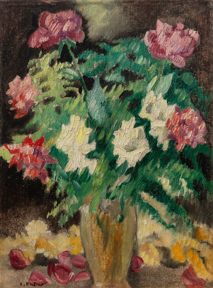 Vase Cristal, roses by Louis Valtat