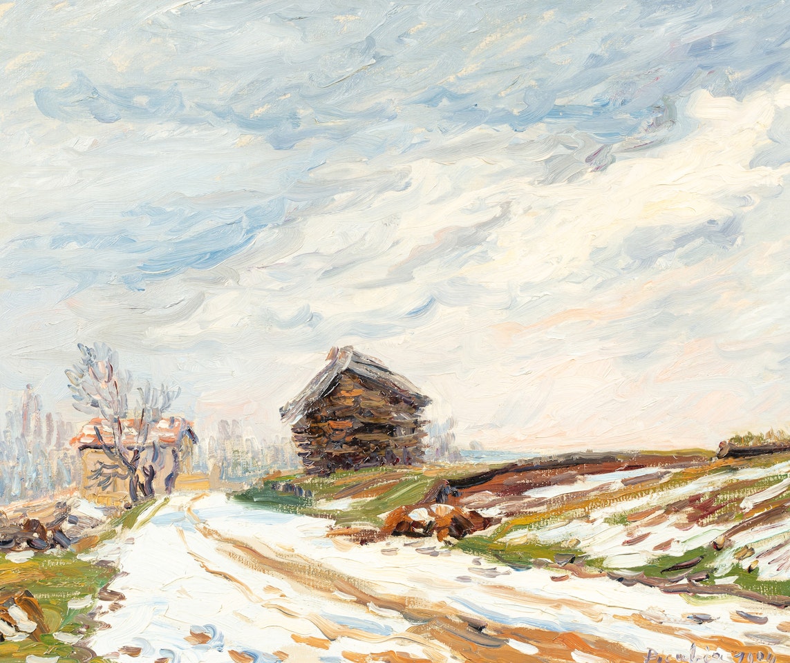 Paysage d"hiver, Moret by Francis Picabia