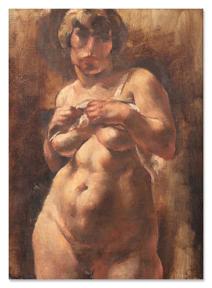 Nu à la chemise by Jean Fautrier