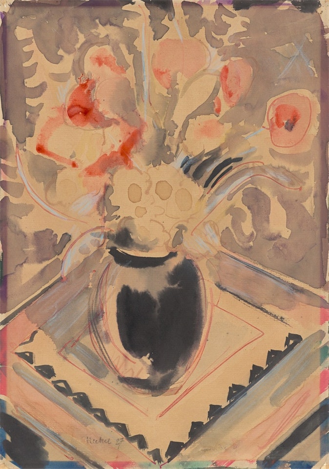 Flower still life by Erich Heckel
