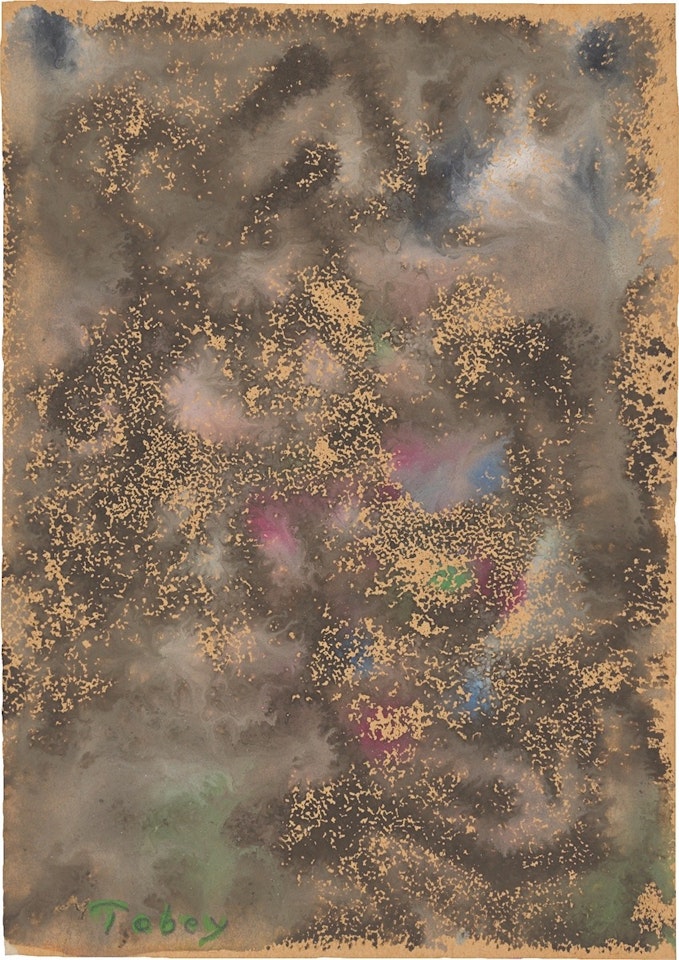 ”Etude in brown” by Mark Tobey