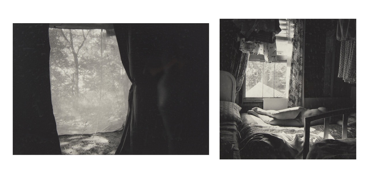 Eleanor, Michigan, 1953 and Eleanor, Port Huron, 1953 (two works) by Harry Callahan