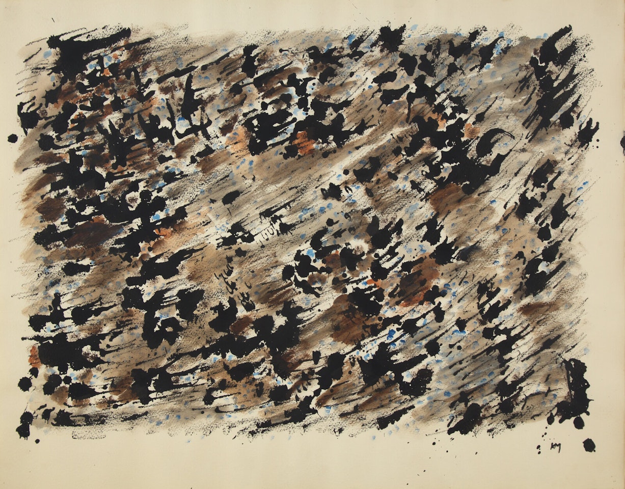Colored Ink Painting by Henri Michaux