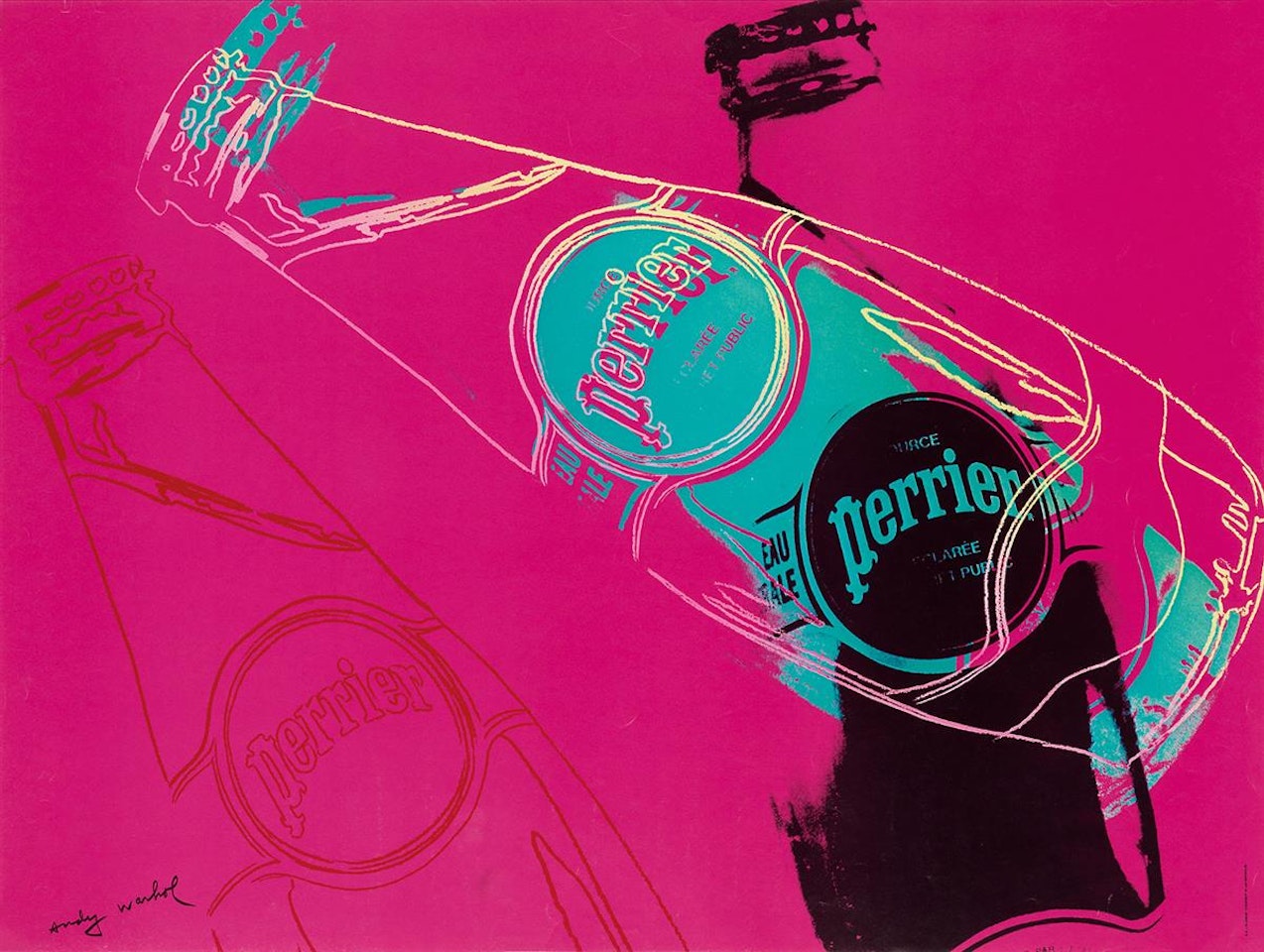 Perrier (Pink) by Andy Warhol