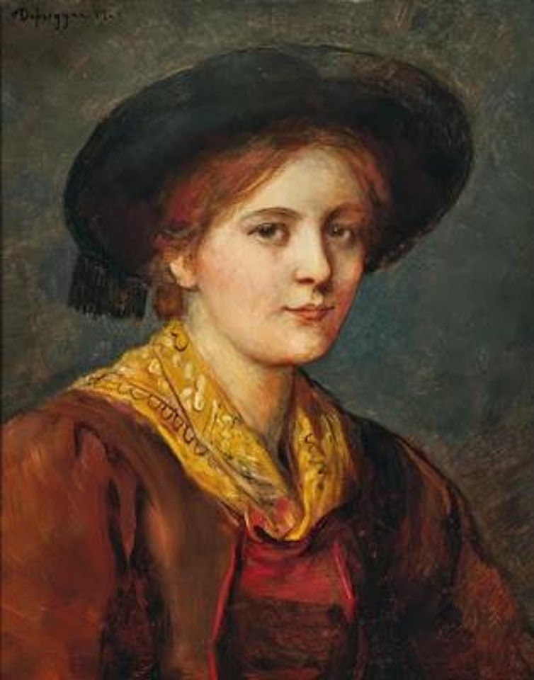 A Young Tyrolean Girl by Franz von Defregger