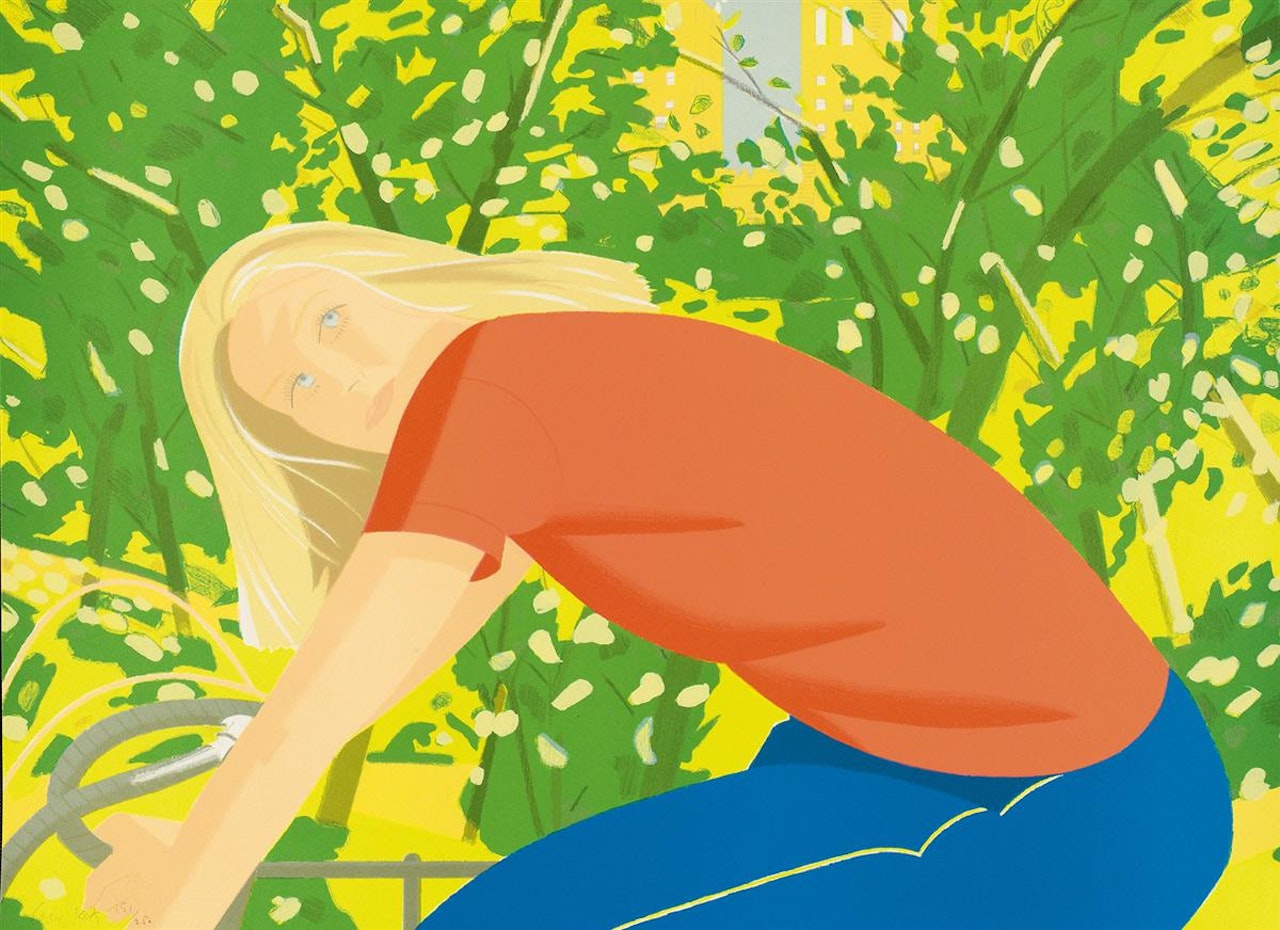 Bicycle Rider by Alex Katz