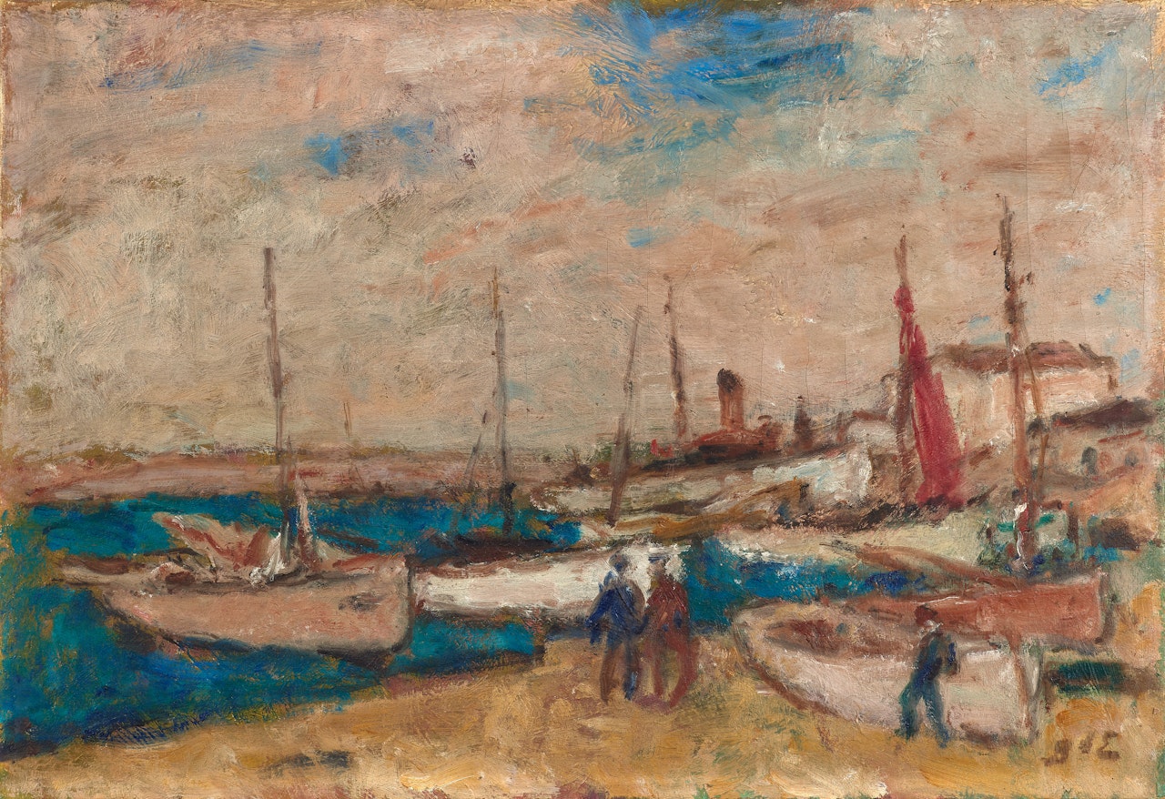 Vue de port by Georges d’Espagnat