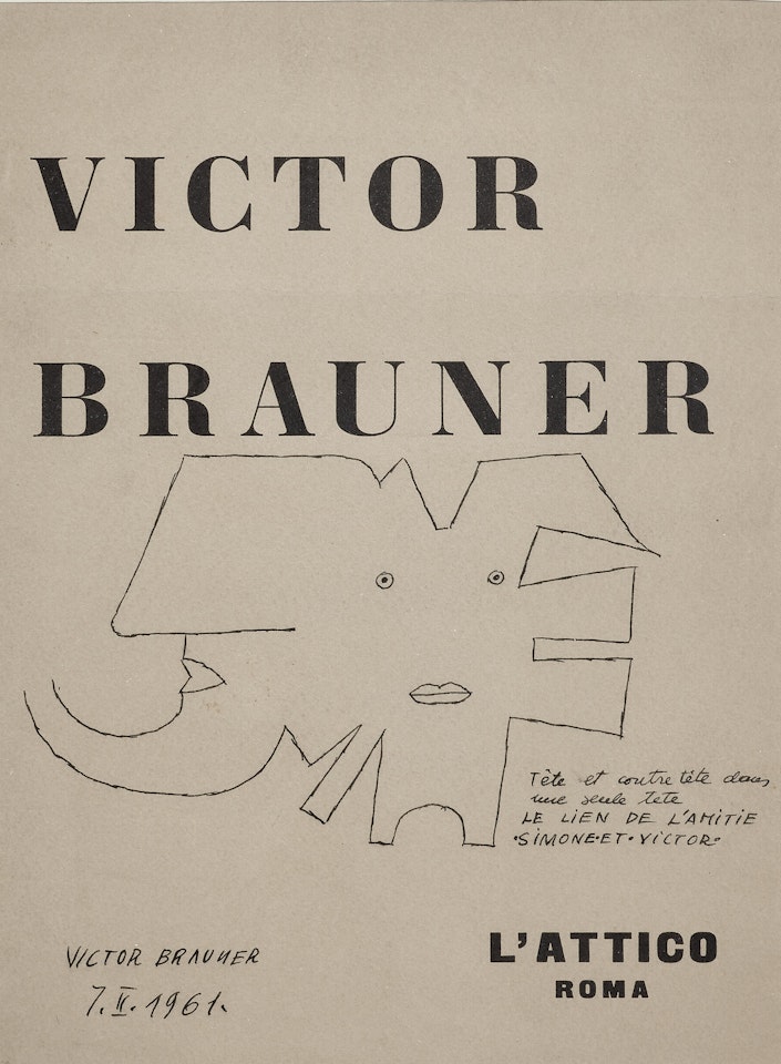 Tête et contre tête dans une seule tête by Victor Brauner