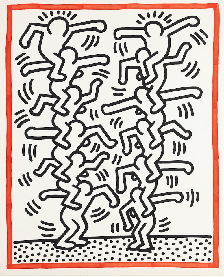Untitled, from Three Lithographs (L. p. 41) by Keith Haring