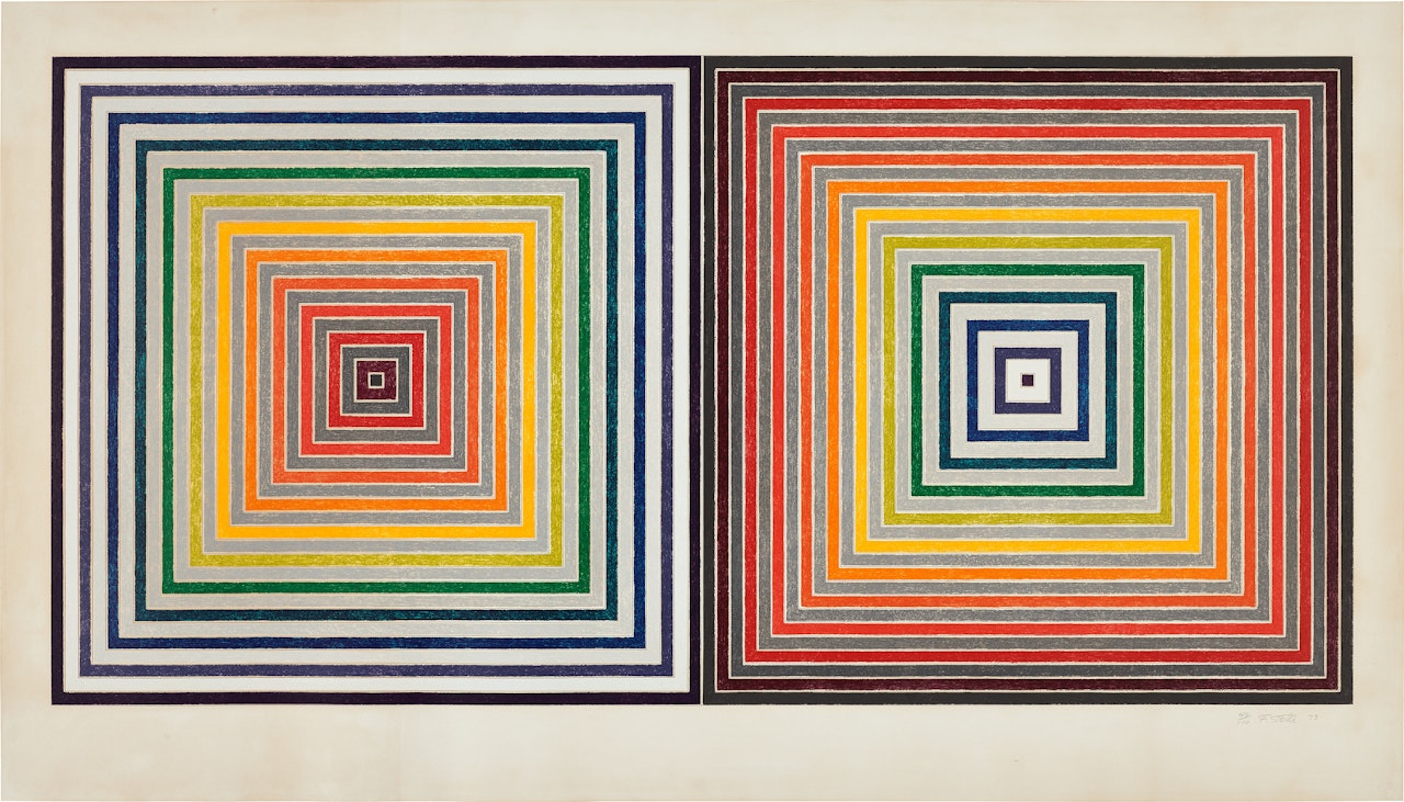Double Gray Scramble (G. 491, A. 93) by Frank Stella