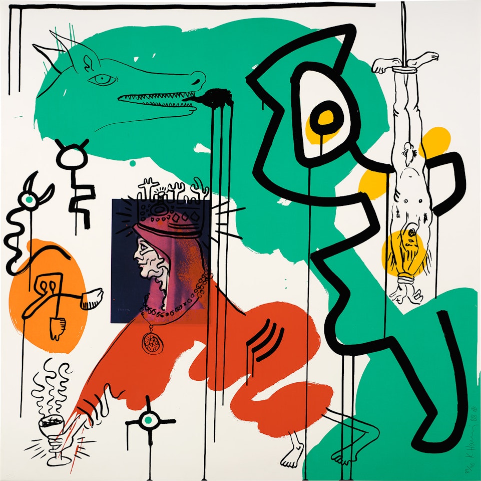 Apocalypse 9, from Apocalypse Suite (L. p. 109) by Keith Haring