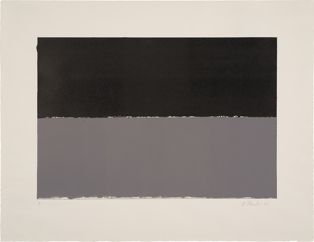 Gulf, from New York 10/69 (L. 16) by Brice Marden