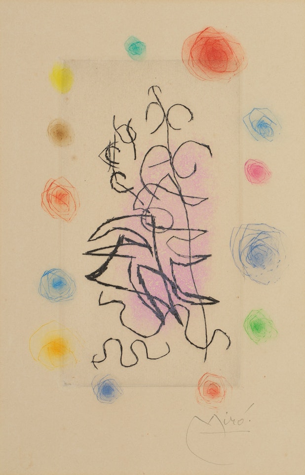 Obscur laurier (Dark Laurel) (D. 305, C. bks 75) by Joan Miró