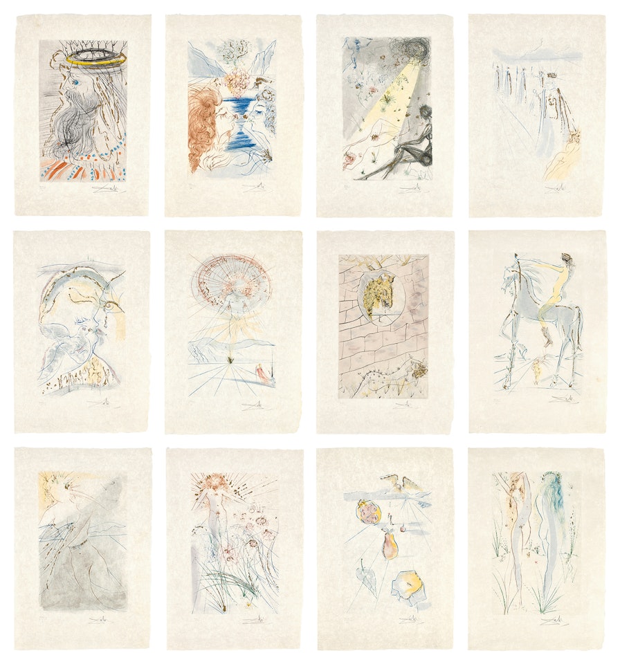The Song of Songs of King Solomon (M. & L. 468-479) by Salvador Dali