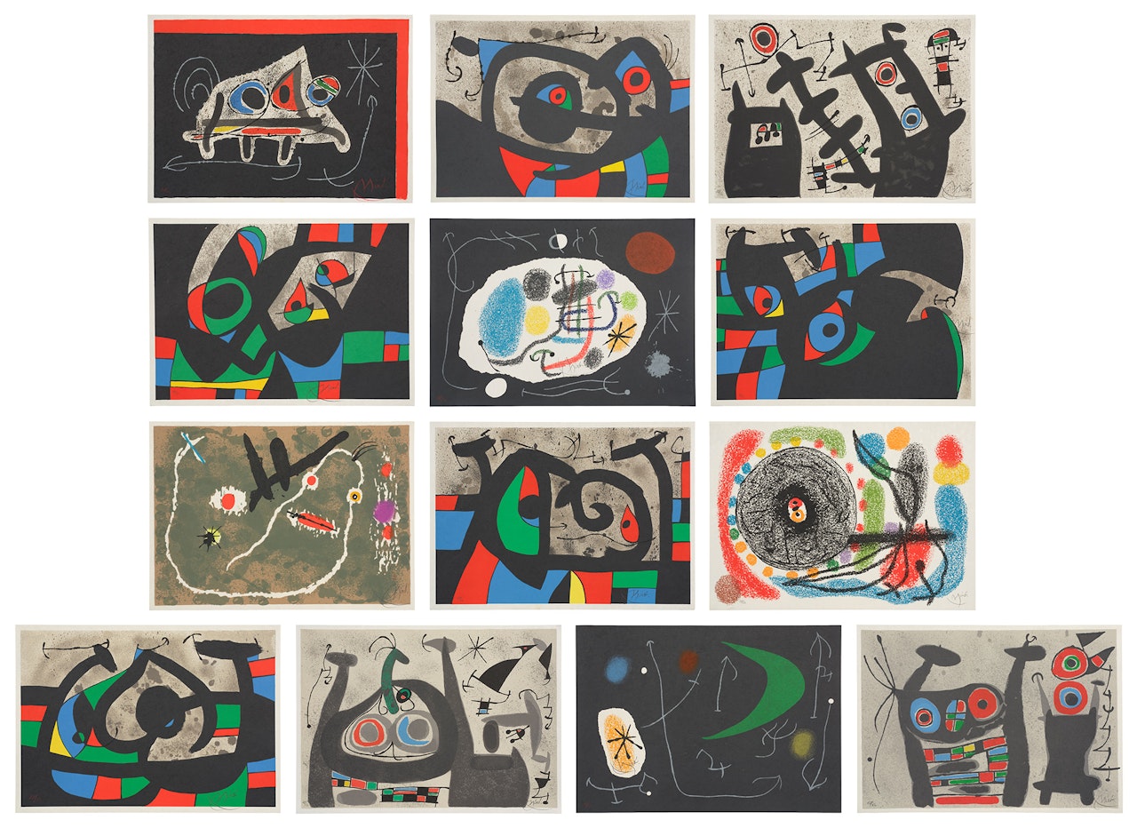 Le Lézard aux plumes d"or (The Lizard with Golden Feathers) (M. 789-828, C. bks 148) by Joan Miró