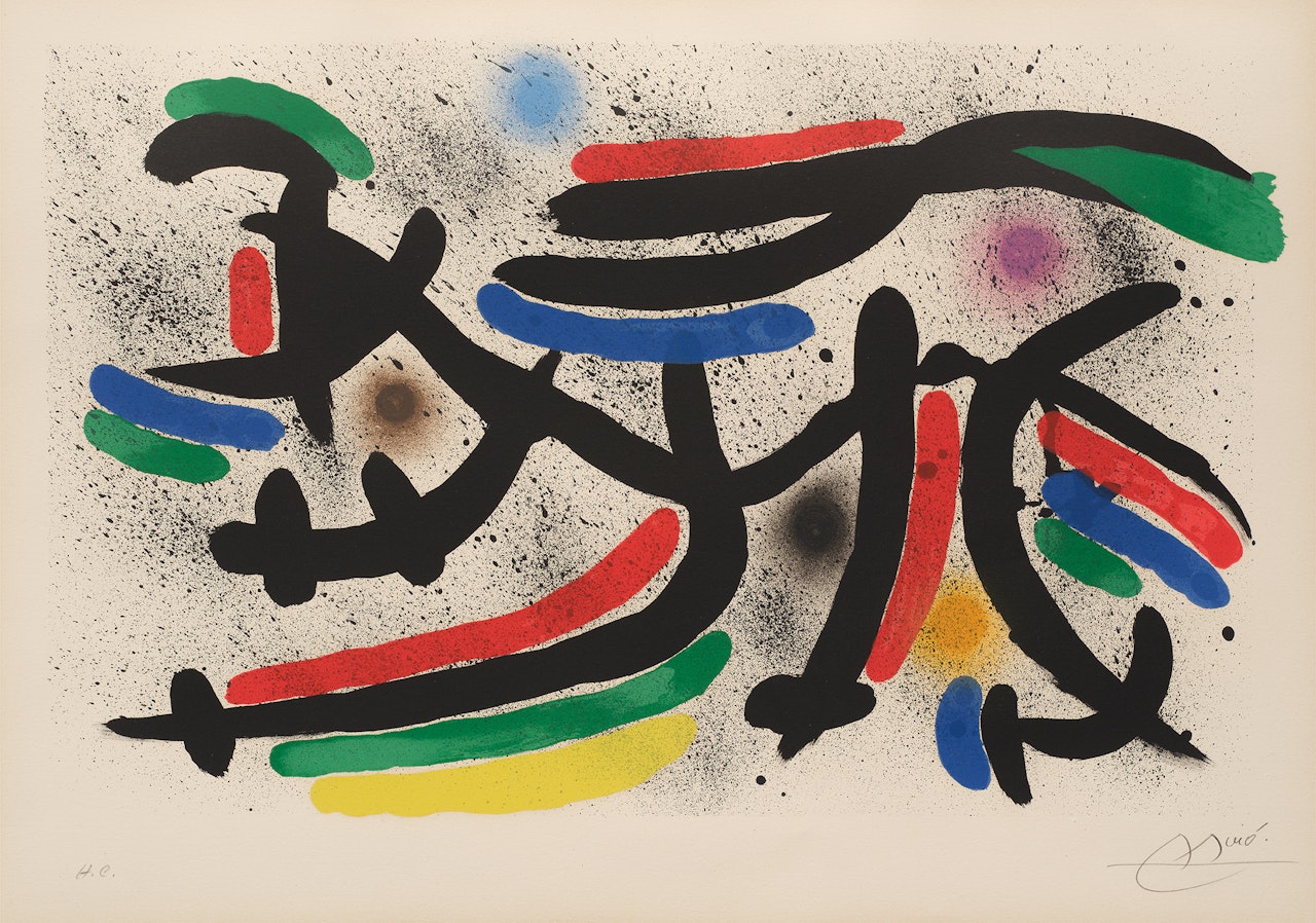 Joan Miró Lithographe I: one plate (M. 865, see C. 160) by Joan Miró