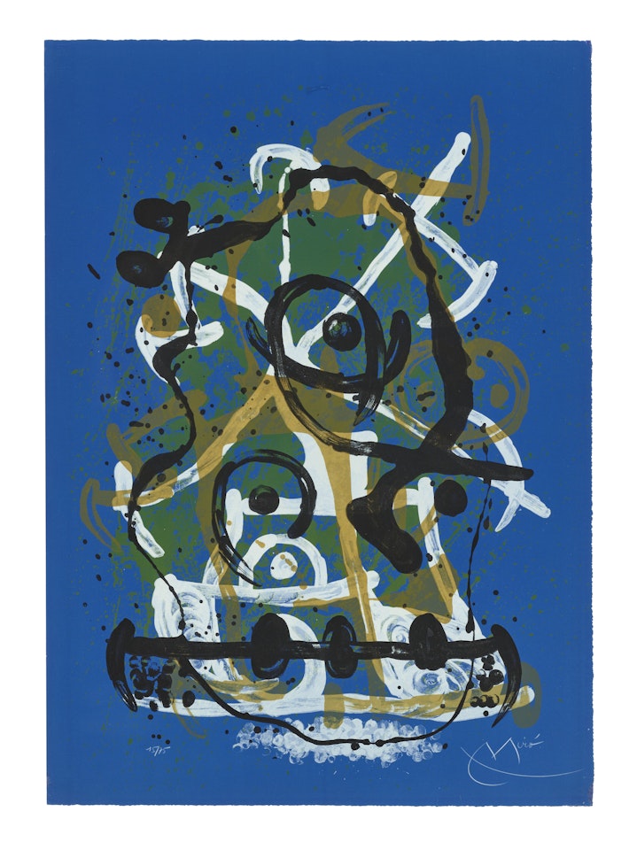 Chevauchée - bleu by Joan Miró