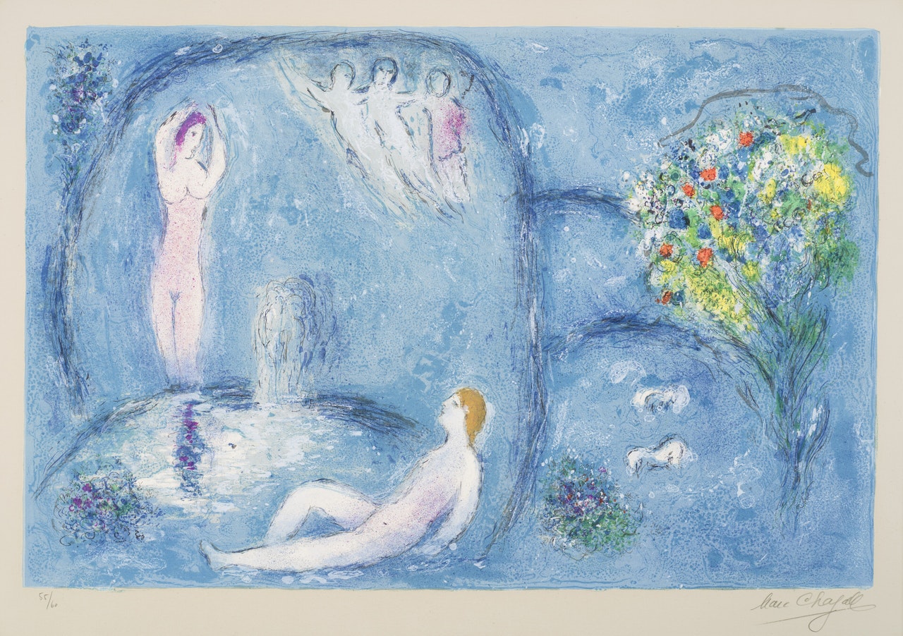 La Caverne des Nymphes, from Daphnis et Chloé by Marc Chagall