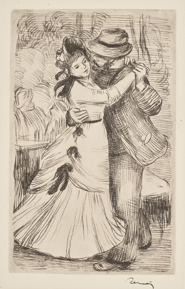 La danse à la campagne, 2è planche by Pierre-Auguste Renoir