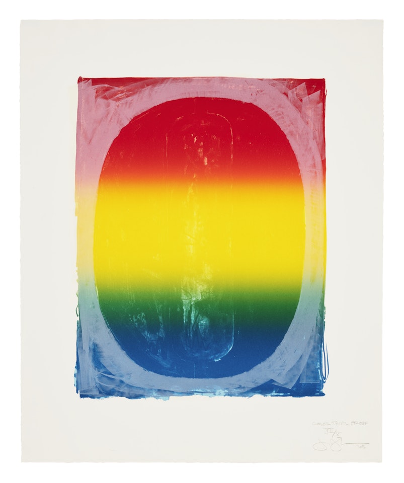 Figure 0, from Color Numeral Series by Jasper Johns