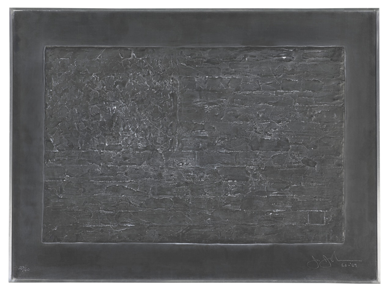 Flag, from Lead Reliefs by Jasper Johns
