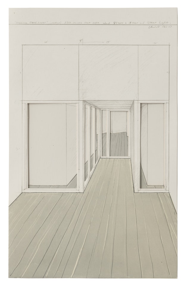 Corridor Store Front, Project, from S.M.S. 1 by Christo