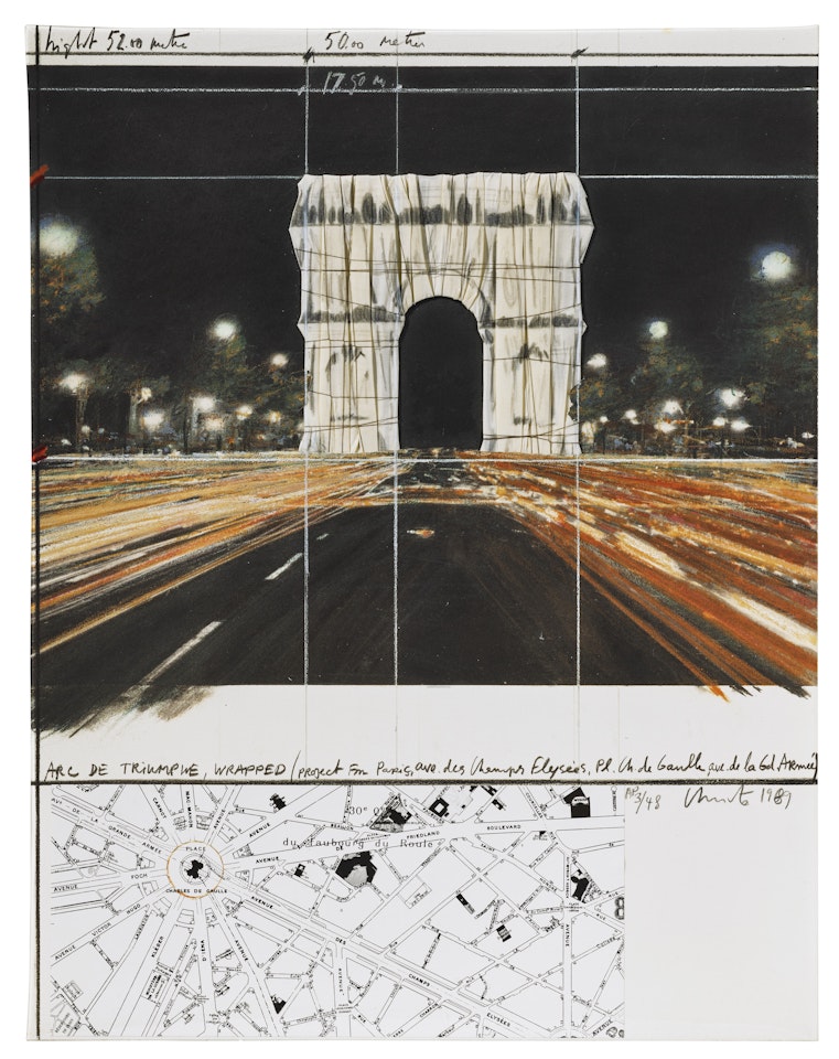 Arc de Triomphe, Wrapped, Project for Paris by Christo