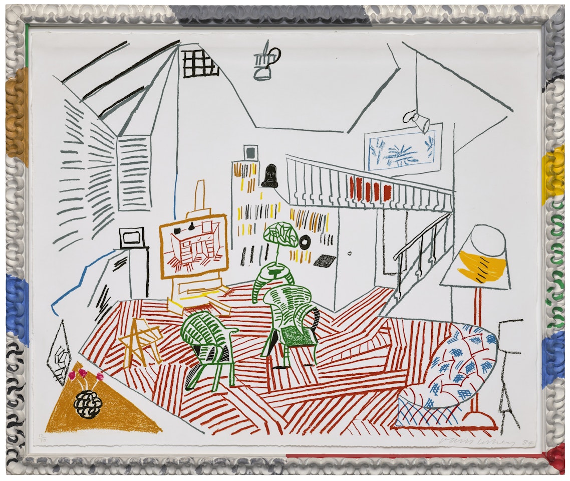 Pembroke Studio Interior, from Moving Focus by David Hockney