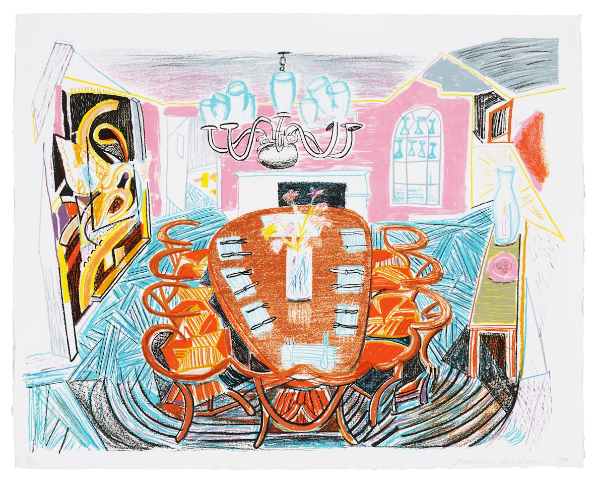 Tyler Dining Room, from Moving Focus by David Hockney