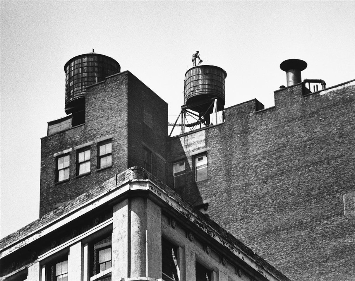 New York rooftop by André Kertész