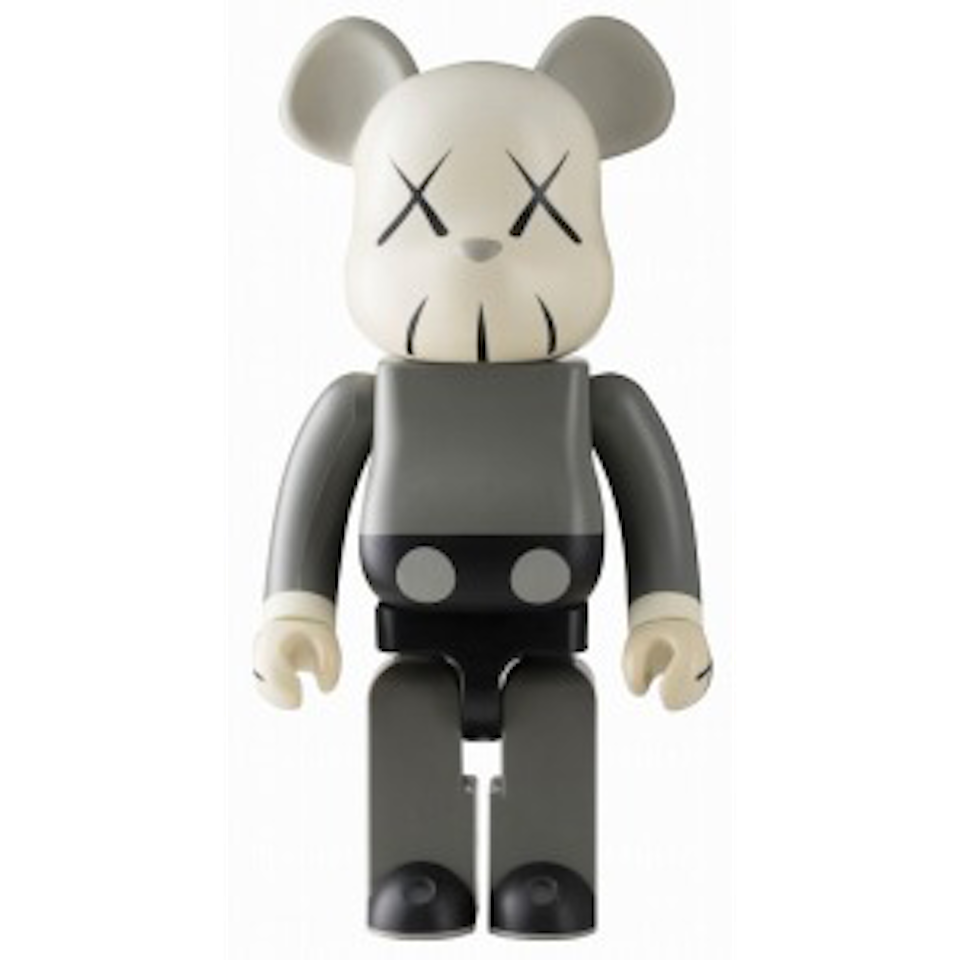 BE@RBRICK 1000% (Gray) by Kaws