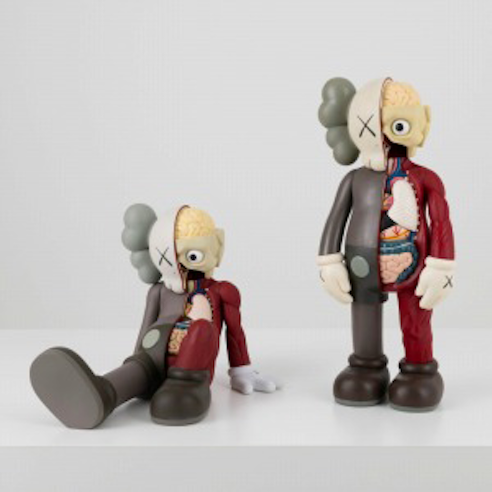 1. COMPANION (Resting Place) (Brown)／2. Dissected Companion (Brown) by Kaws
