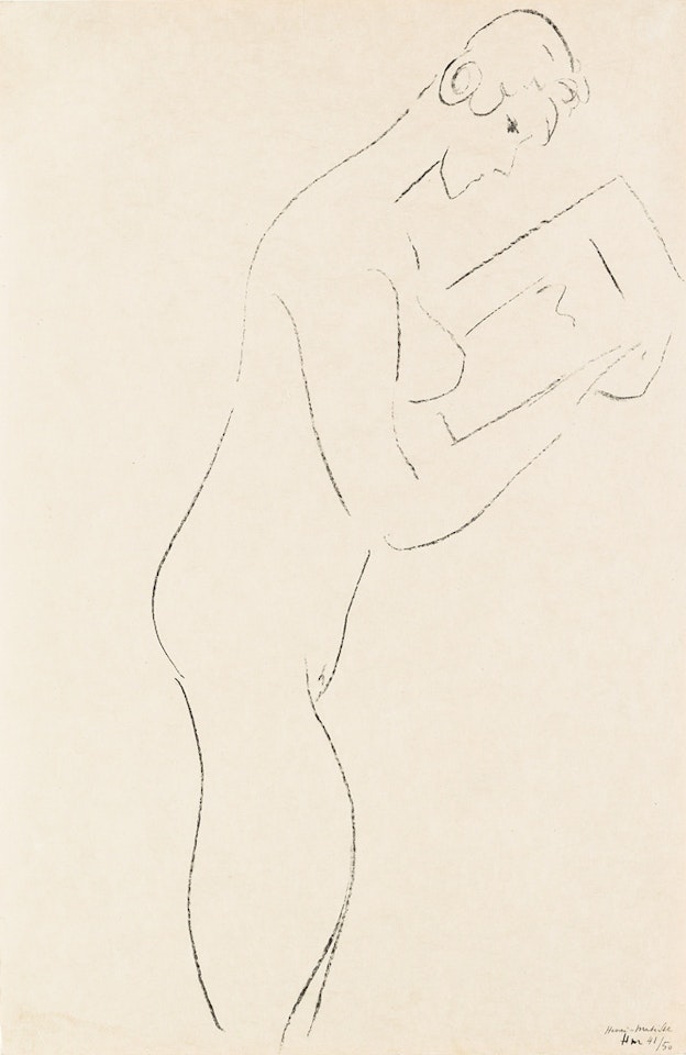 La Lecture, Nu de profil by Henri Matisse
