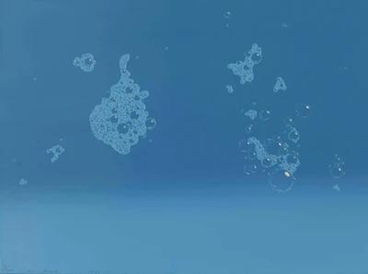 "Blue Suds" by Ed Ruscha