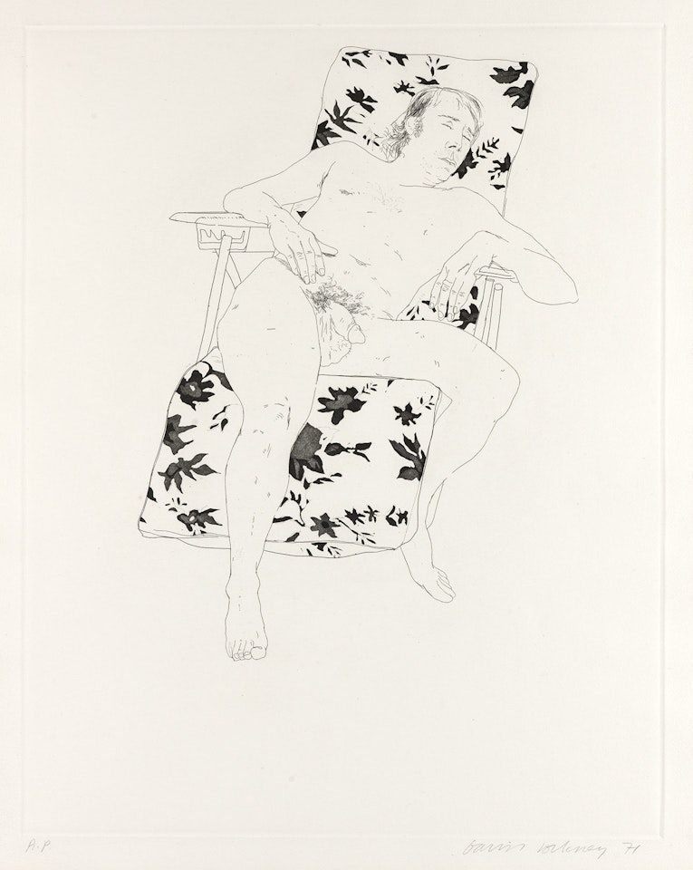 Mo Asleep by David Hockney