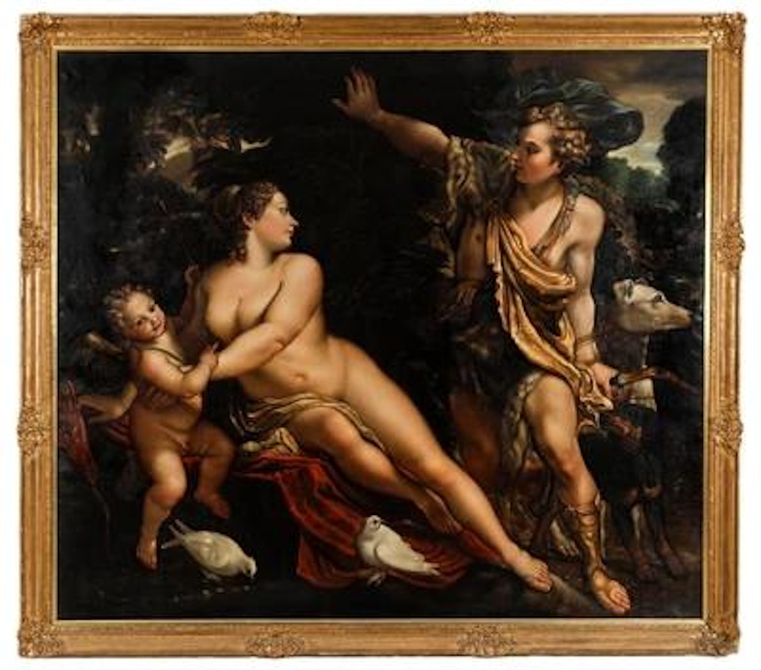 Venus und Adonis, Nachahmer des 19. Jahrhunderts by Annibale Carracci
