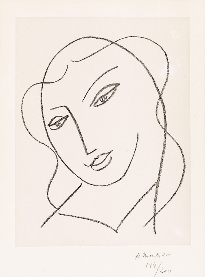 Etude pour la Vierge, Tête voilée by Henri Matisse