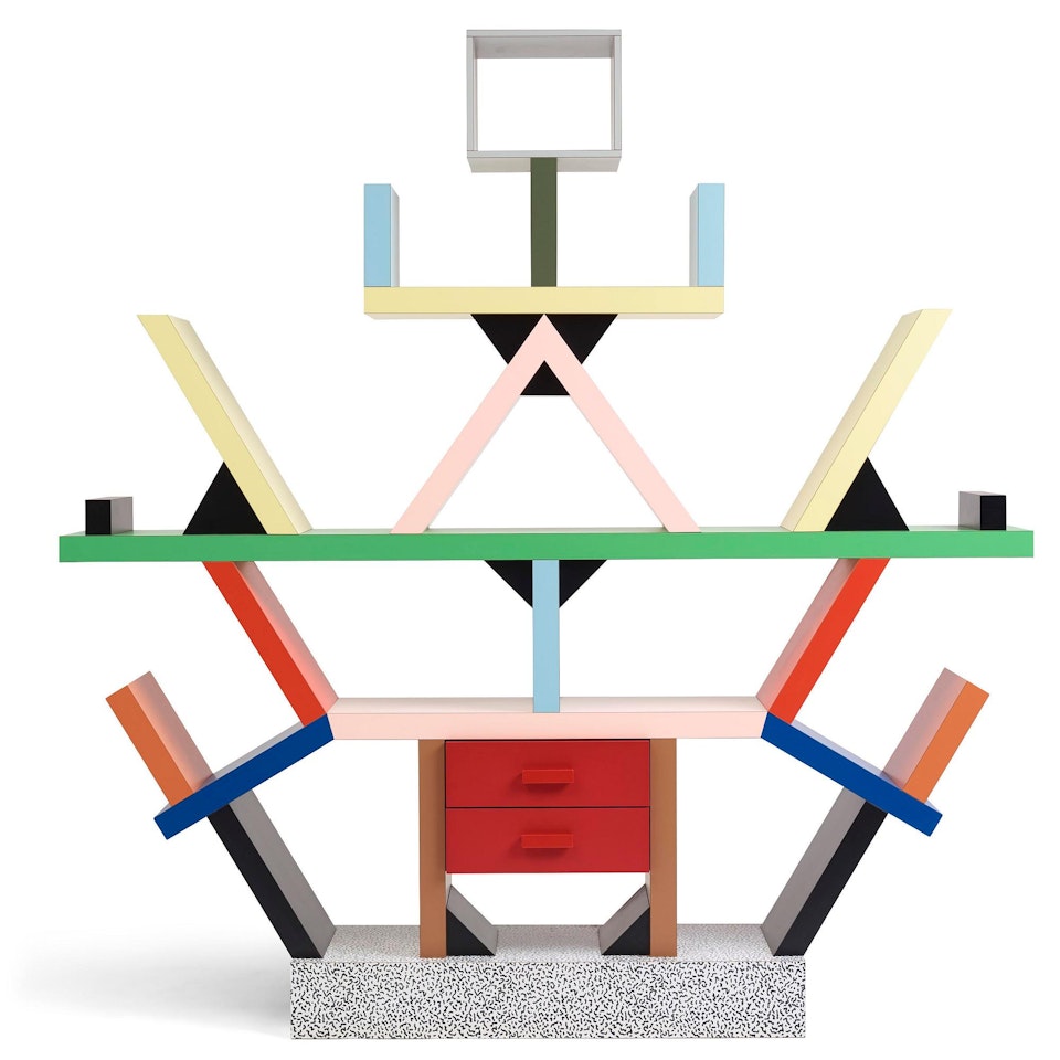 a "Carlton" bookcase by Ettore Sottsass