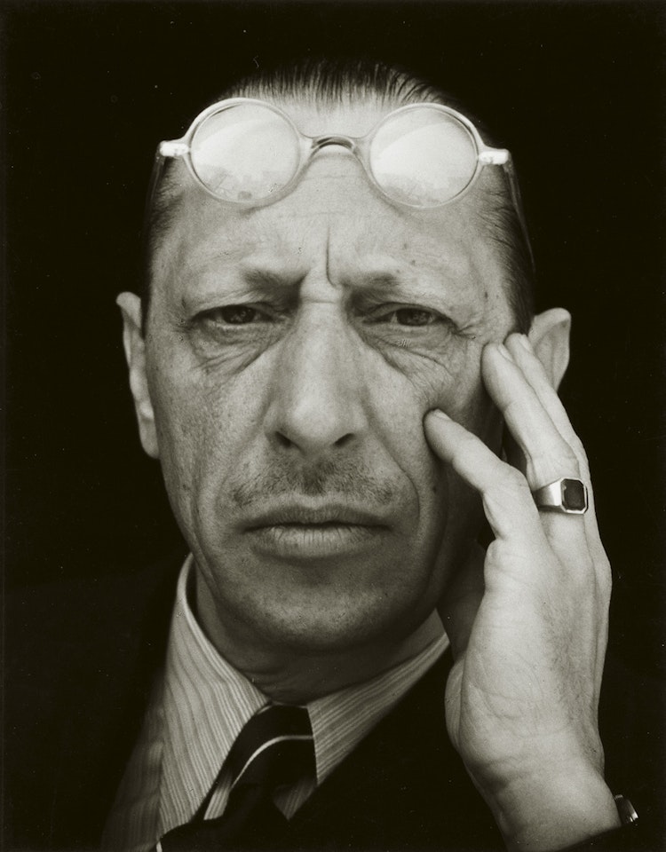Portrait of Igor Stravinsky by Edward Weston