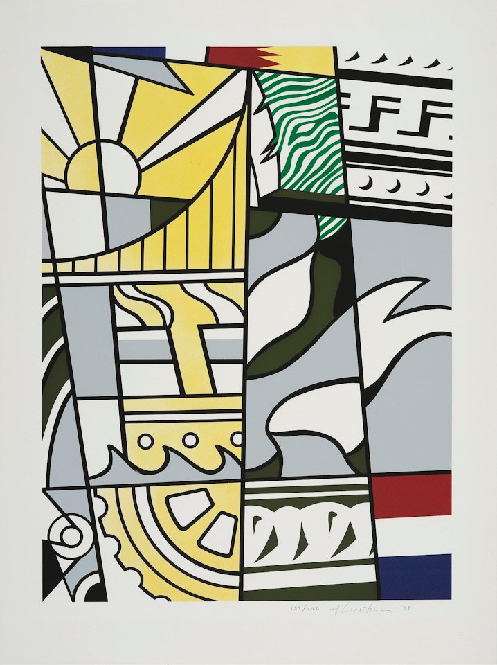 “Bicentennial Print” from "America: The Third Century" by Roy Lichtenstein