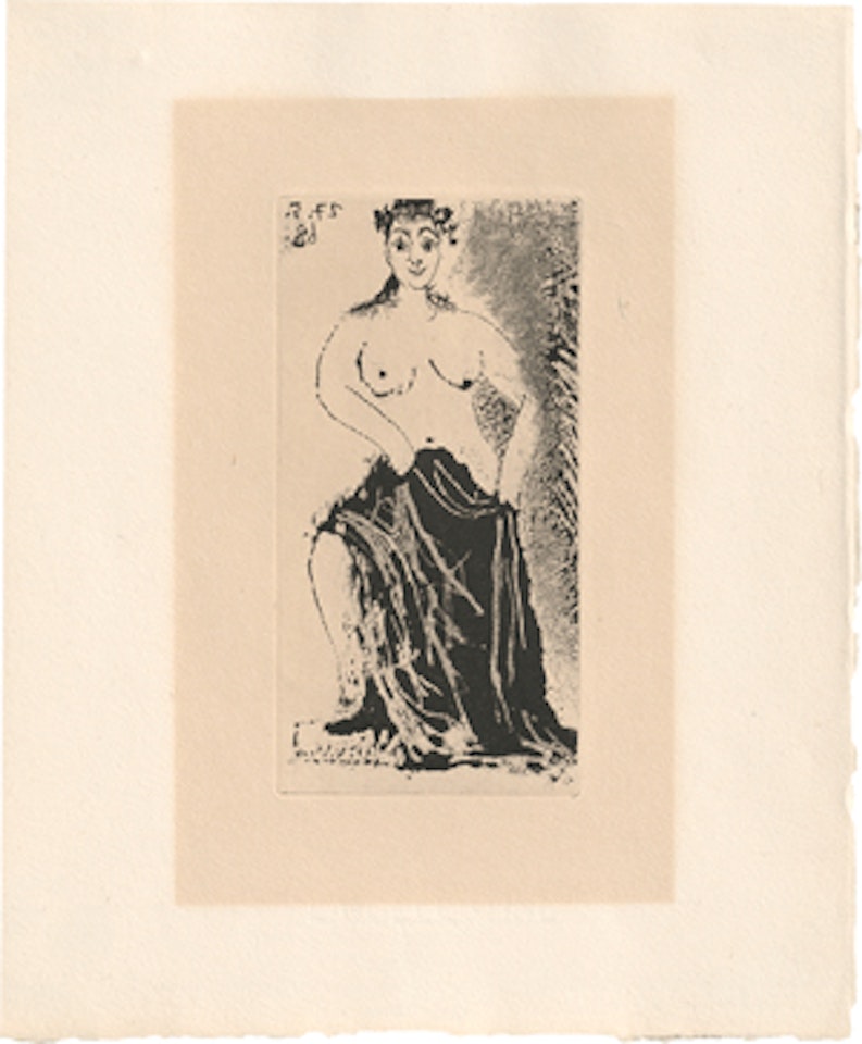 A Maja Posant on a Piédestal by Pablo Picasso