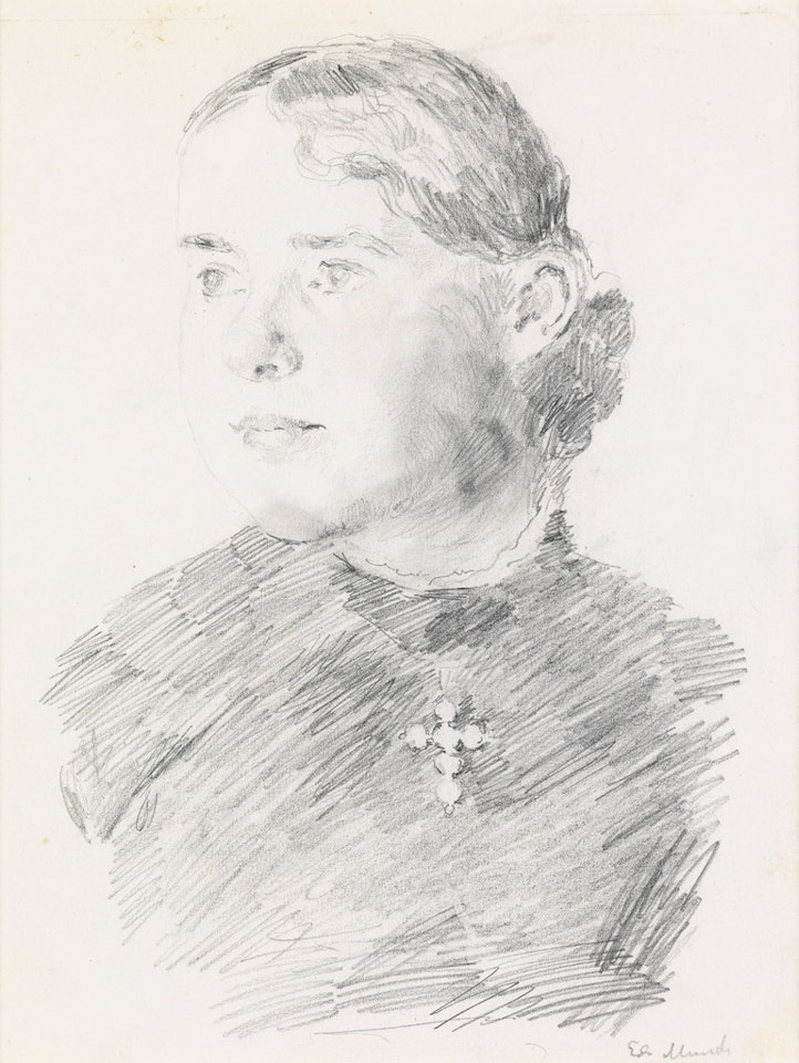Portrait of a Young Girl by Edvard Munch