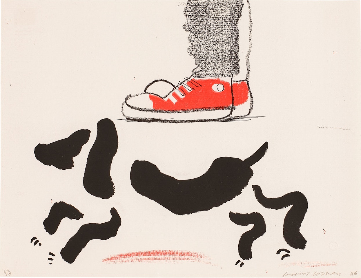 Ian & Heinz, July 1986, from Homemade Prints (M.C.A.T. 292) by David Hockney